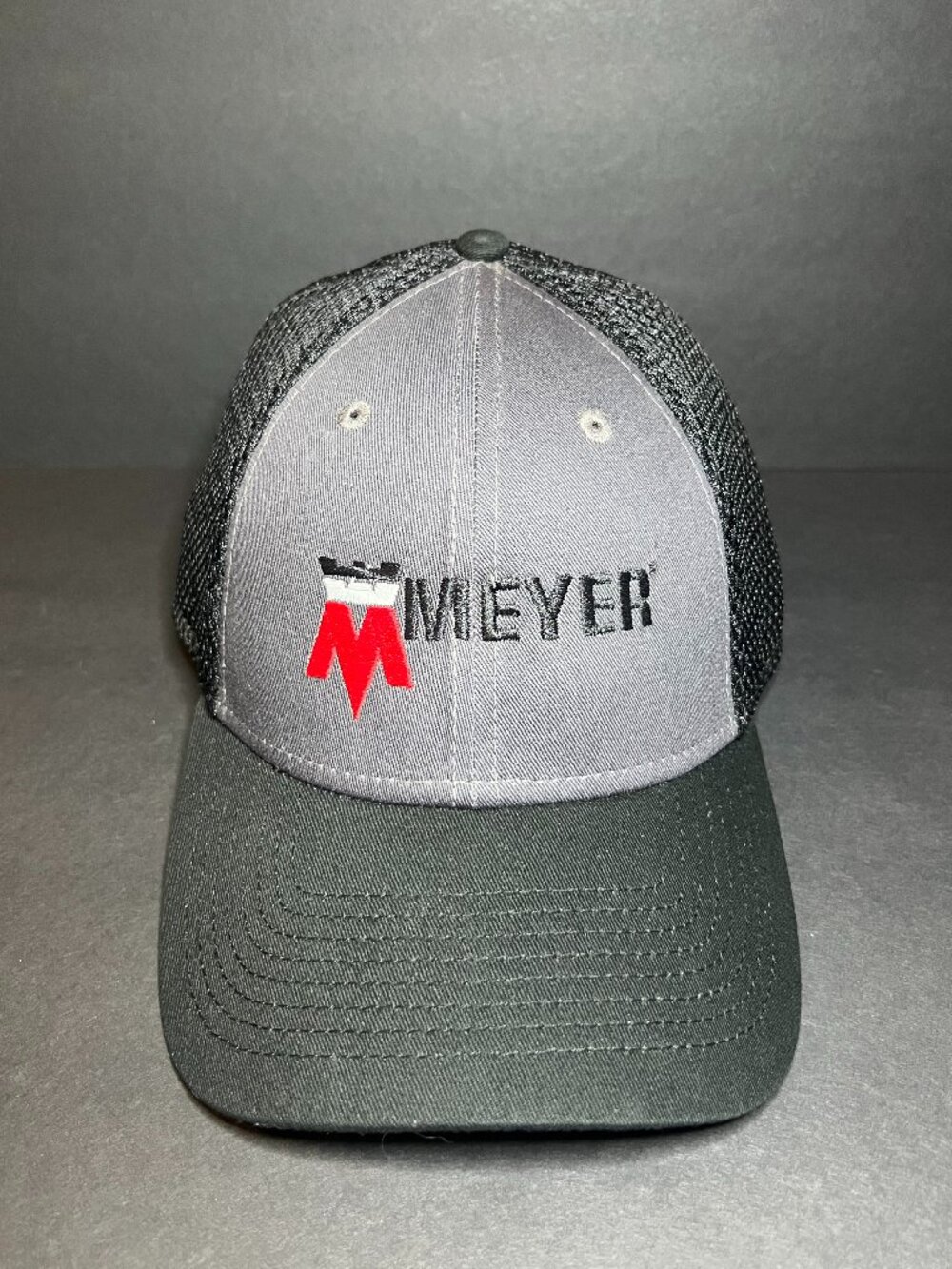 Meyer New Era 9Forty Men's Black & Grey Mesh Adjustable Snapback Trucker Hat